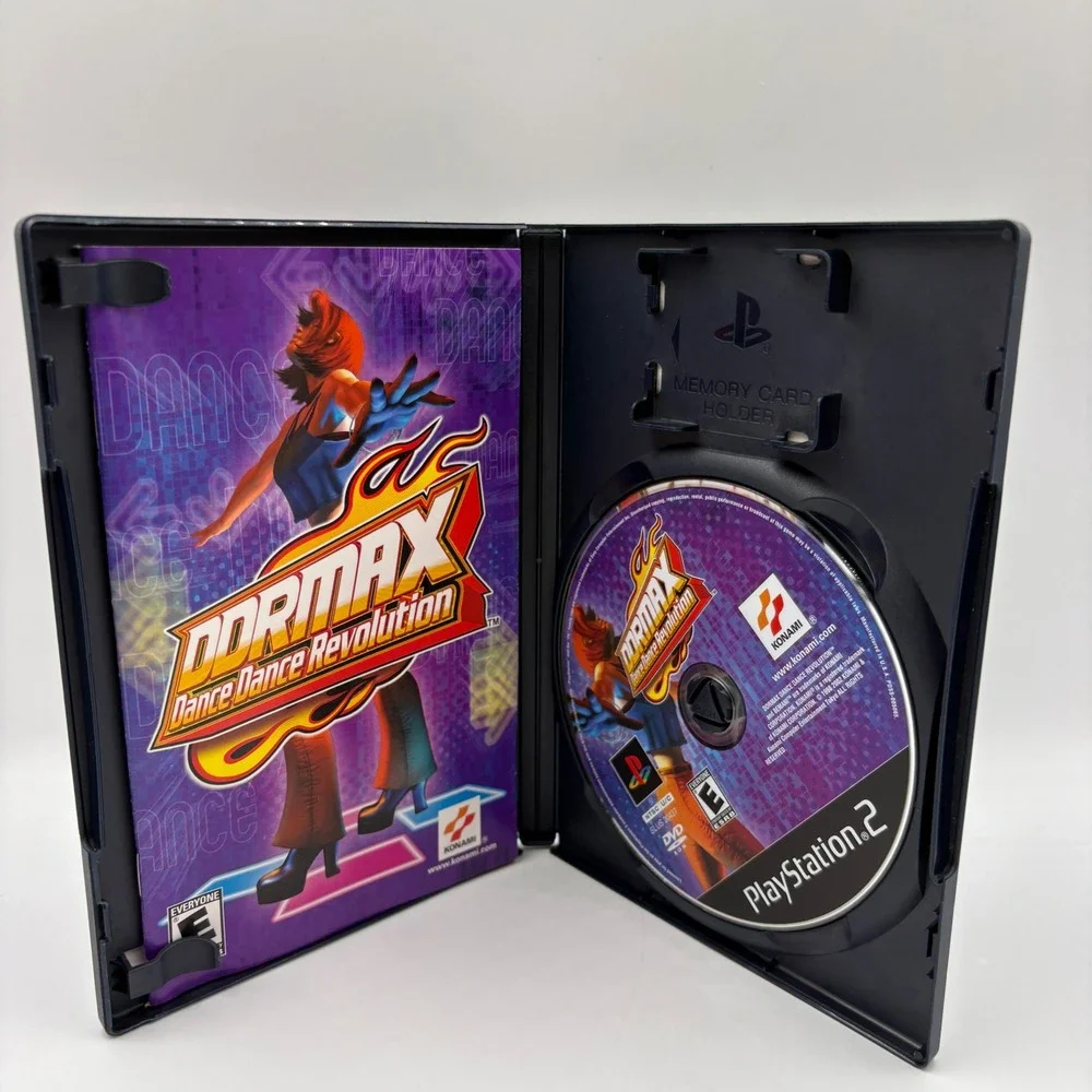 Konami DDRMAX Dance Dance Revolution PS2 Purple Good Music Rhythm Game‎
